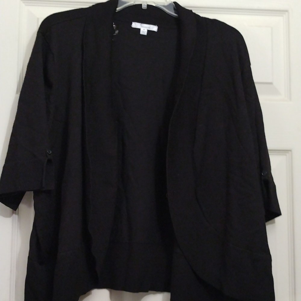 89th and Madison black bolero cardigan sweater size 3x